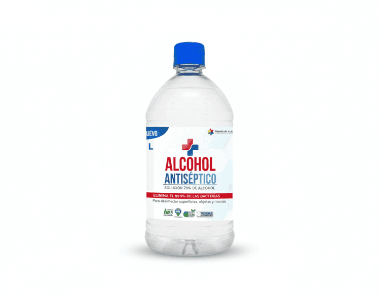 ALCOHOL ANTISÉPTICO - Desinfección Profesional de Manos y Superficies Alcohol Antiséptico 1 Litro