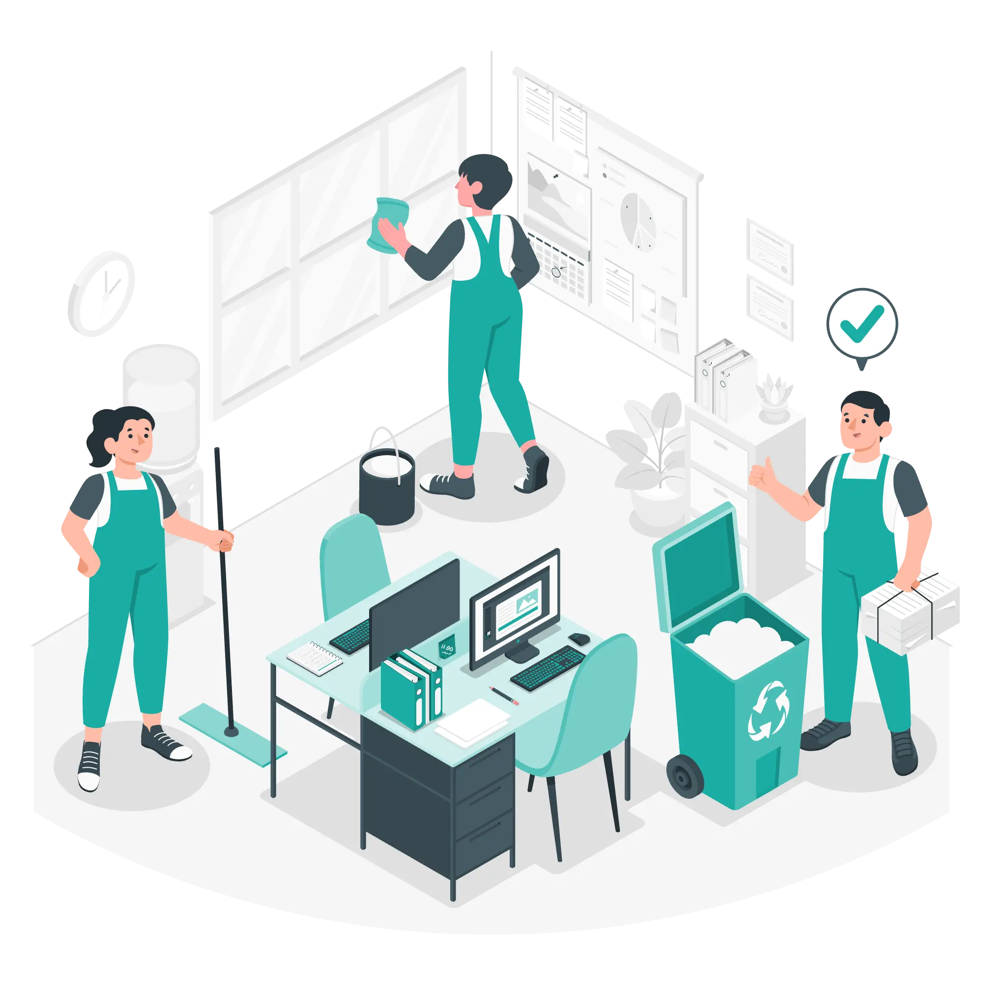 Cleaning illustration